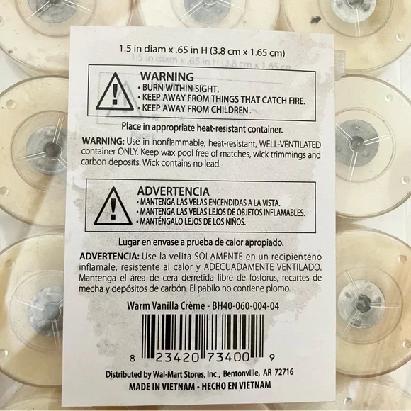 Vanilla Crème Tealight Candles - Picture 3 of 3